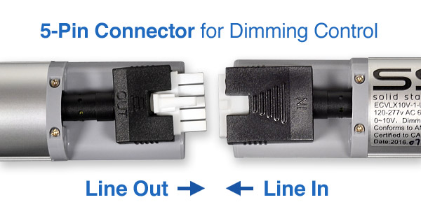 eCoveLine XL 0-10V 5-Pin Connectors